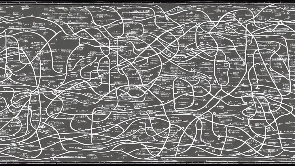 Image similar to line drawing endurable force subway map