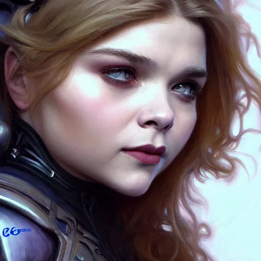 Image similar to Beautiful Chloë Grace Moretz as Bat Girl, western, D&D, fantasy, intricate, elegant, highly detailed, digital painting, artstation, concept art, matte, sharp focus, illustration, art by Artgerm and Greg Rutkowski and Alphonse Mucha