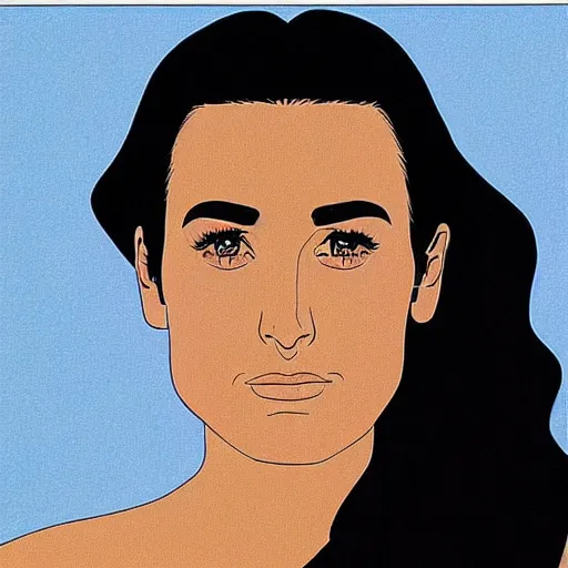 Image similar to “ demi moore retro minimalist portrait by jean giraud, moebius starwatcher comic, sharp, smooth face, 8 k ”