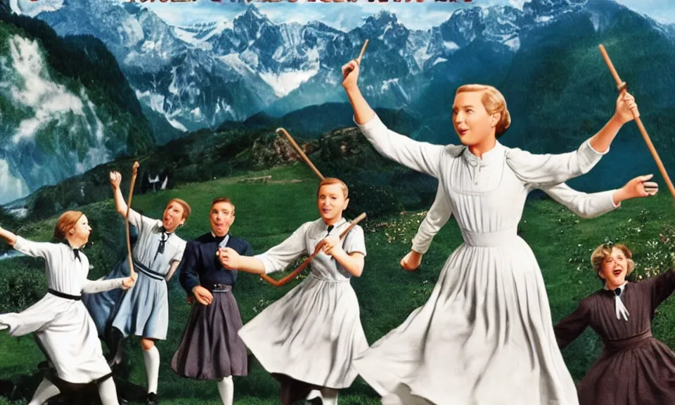 Prompt: Sound of music movie but in the future