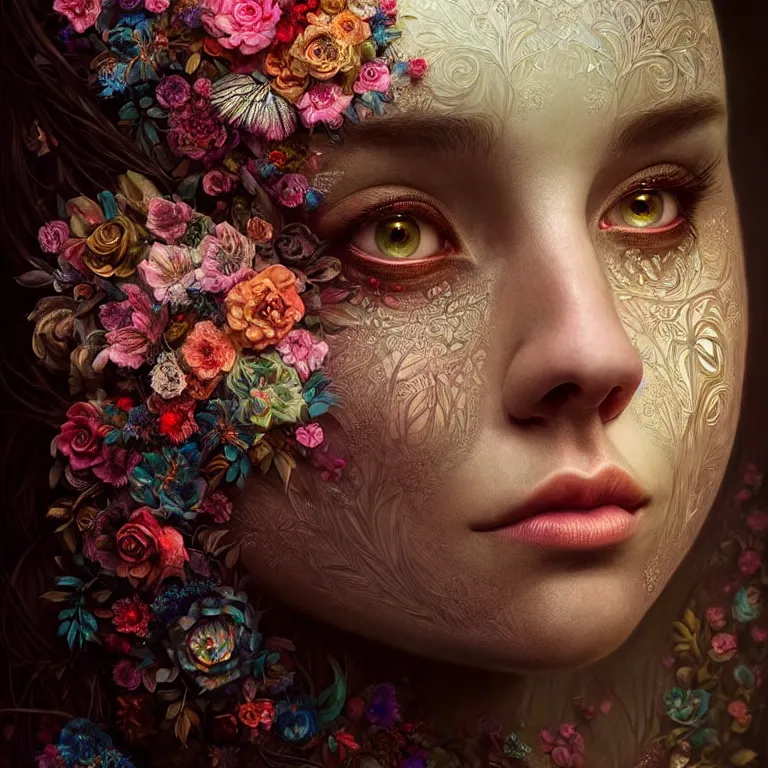 Image similar to epic professional digital art of sweet eyes, accent lighting, painted, intricate, detailed, cheery, fun, effervescent, by leesha hannigan, wayne haag, reyna rochin, ignacio fernandez rios, mark ryden, iris van herpen, epic, stunning, gorgeous, much wow, much detail, cinematic, masterpiece.