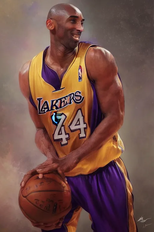 Image similar to kobe bryant com asas, detailed, 8 k, trending on artstation, smooth, sharp focus artwork by mark arian, artgerm, mark keathley, greg rutkowski and alphonse mucha