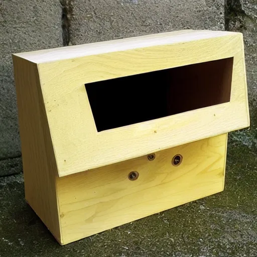 Image similar to bat box designed by Le Corbusier