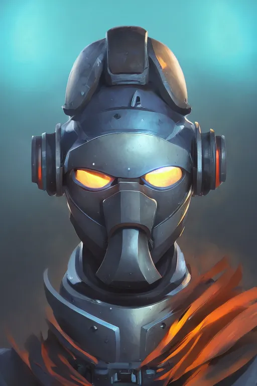 Image similar to epic mask helmet robot ninja portrait stylized as fornite style game design fanart by concept artist gervasio canda, behance hd by jesper ejsing, by rhads, makoto shinkai and lois van baarle, ilya kuvshinov, rossdraws global illumination radiating a glowing aura global illumination ray tracing hdr render in unreal engine 5