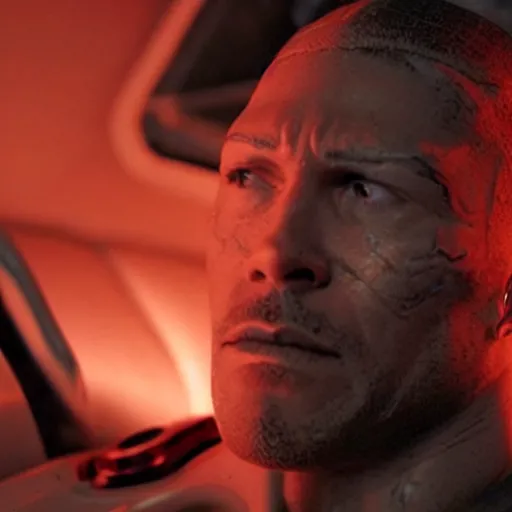 Prompt: movie still of cyborg with glowing third eye, cinematic composition, cinematic light, criterion collection, by the coen brothers