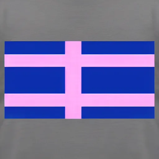 Image similar to flag of finland, retrowave