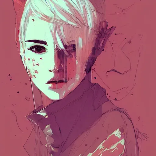 Prompt: portrait of a catgirl, digital art, by Conrad Roset, highly detailed, trending on artstation