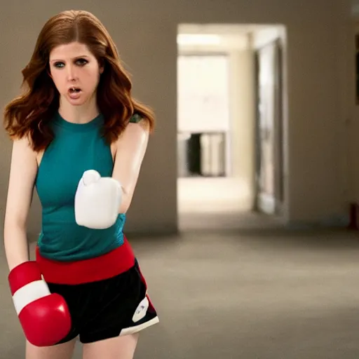 Prompt: still of Anna Kendrick as Ricky Balboa in Rocky remake 2029