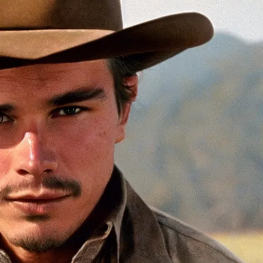 Prompt: josh hartnett as ennis del mar in brokeback mountain