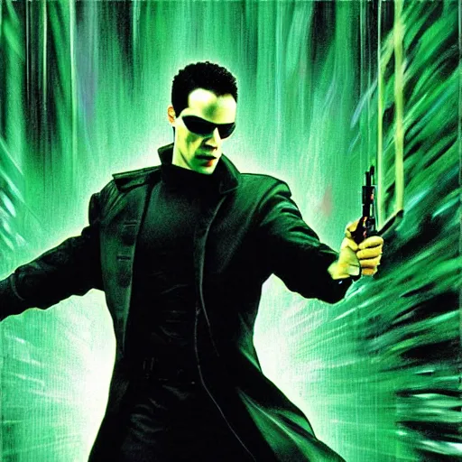 Image similar to the matrix artwork