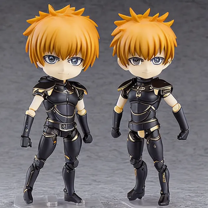 Prompt: Genos, An anime Nendoroid of Genos , figurine, detailed product photo