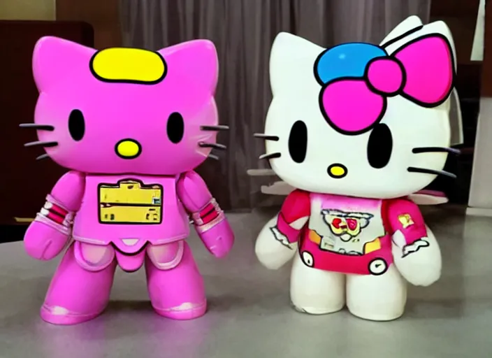 Image similar to hello kitty gundam