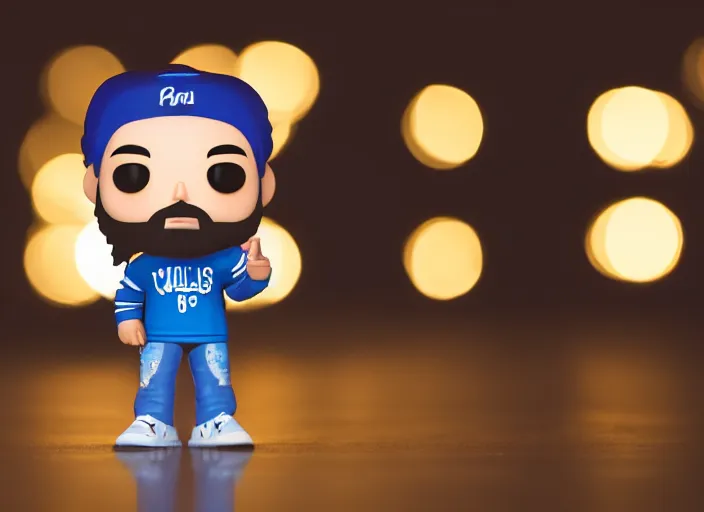 Image similar to photo still of a funko pop sidhu moosewala, 8 k, studio lighting bright ambient lighting key light, 8 5 mm f 1. 8