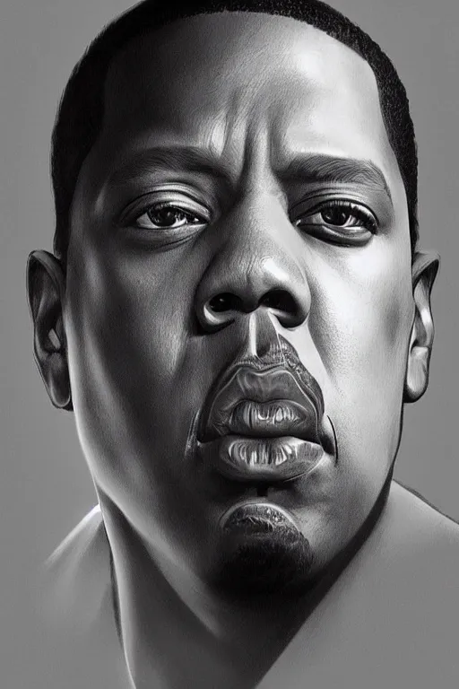 Image similar to ultra realistic illustration, jay - z, staring directly into camera, intricate, elegant, highly detailed, digital painting, artstation, concept art, smooth, sharp focus, illustration, art by artgerm and greg rutkowski and alphonse mucha