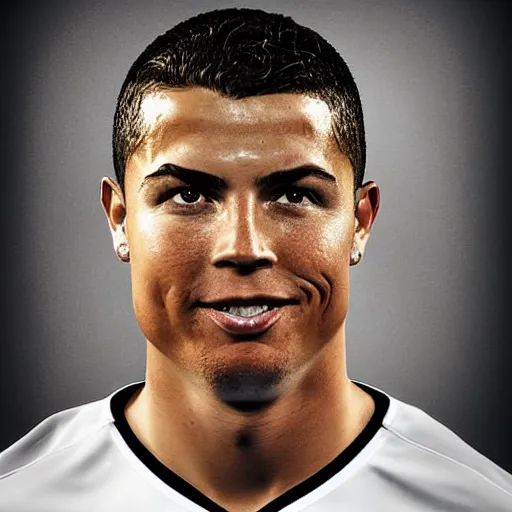 Image similar to ronaldo nazario head and shoulders portrait photograph by mark mann