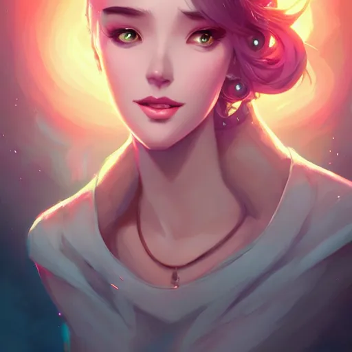 Image similar to a portrait of a beautiful woman, art by lois van baarle and loish and ross tran and rossdraws and sam yang and samdoesarts and artgerm, digital art, highly detailed, intricate, sharp focus, Trending on Artstation HQ, deviantart, unreal engine 5, 4K UHD image