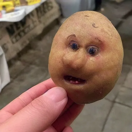 Image similar to a potato that looks like Bill Clinton