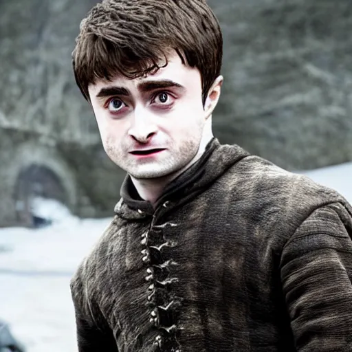 Image similar to daniel radcliffe as harry potter in game of thrones