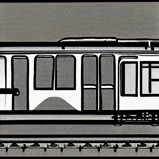 Image similar to self - drawing train