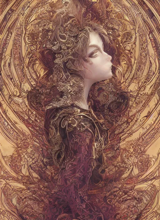 Image similar to highly detailed picture of great dragon, sketch, manga, edge of the universe, perfectly face, highly detailed, masterpiece, trending on artstation, golden ratio, cinematic romantic magical, perfect intricate highly detailed painting by gustave dore, by timothy von rueden, by mucha alphonse, digital art