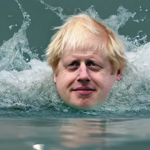 Image similar to boris johnson swimming in beans