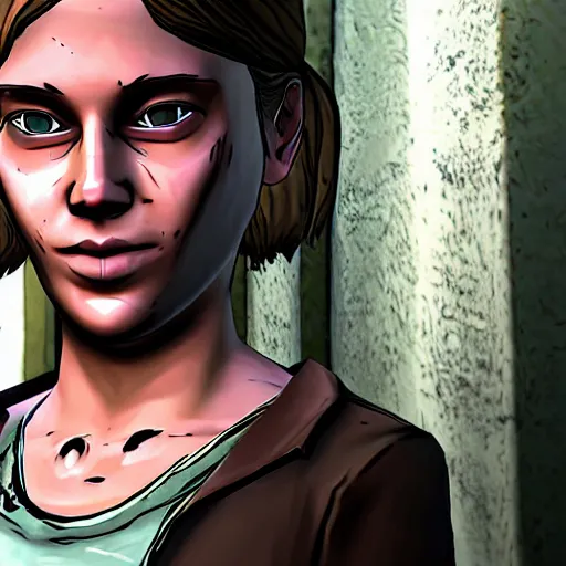 Image similar to carley walking dead telltale, 4 k full hd,