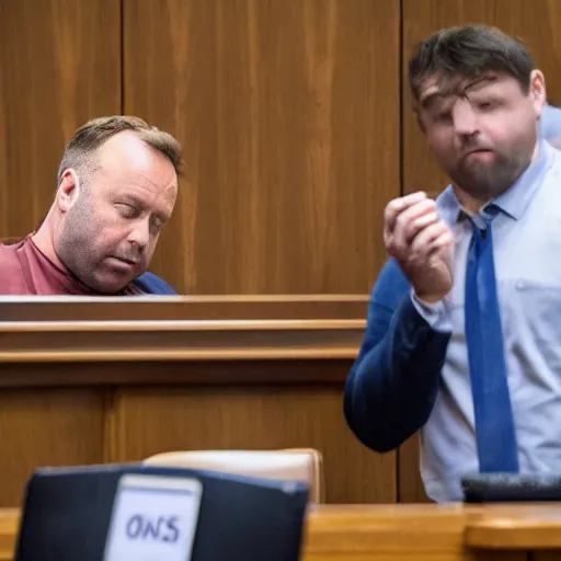 Image similar to Alex Jones desperately reaching for his out of reach phone in the courtroom, EOS 5DS R, ISO100, f/8, 1/125, 84mm, RAW Dual Pixel