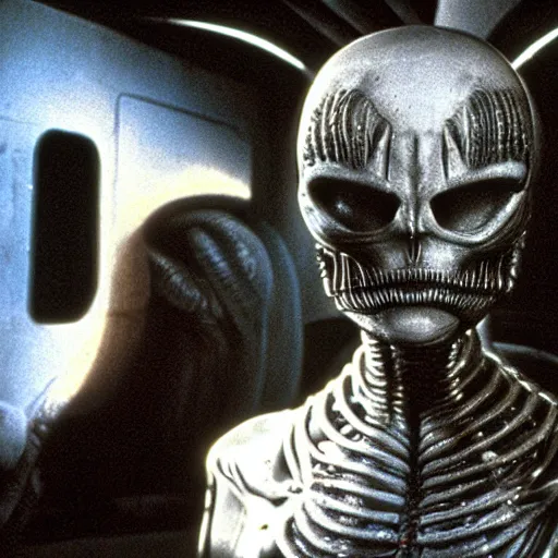 Prompt: alien h r giger, movie still