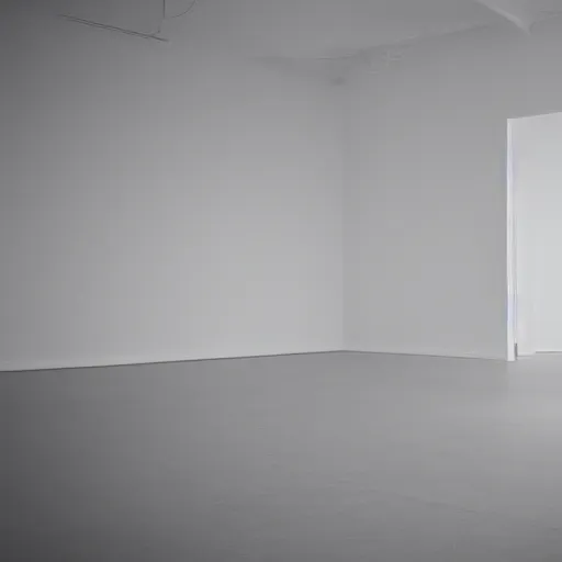 Prompt: An empty white room