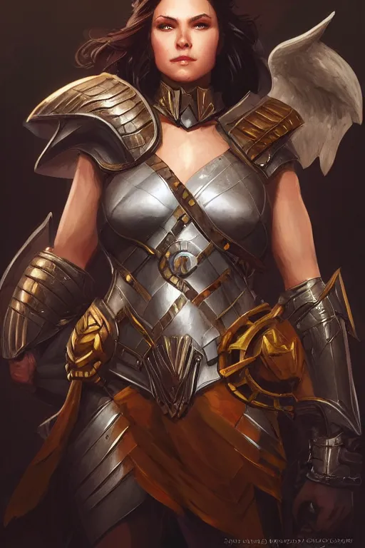 Image similar to amazon valkyrie athena, d & d, fantasy, portrait, highly detailed, headshot, digital painting, trending on artstation, concept art, sharp focus, illustration, art by artgerm and greg rutkowski and magali villeneuve