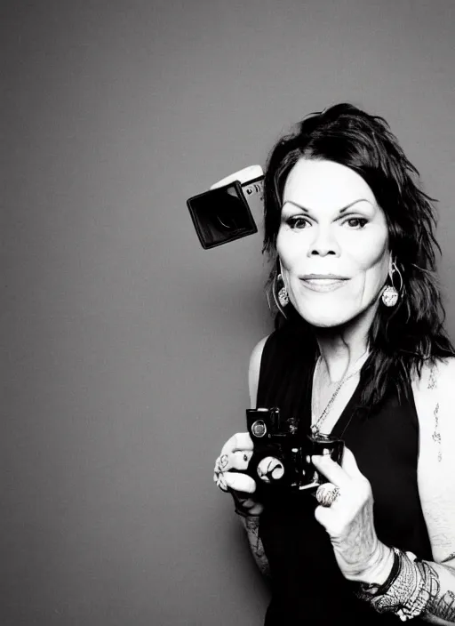 Image similar to photobooth selfie of beth hart, black and white, 8 0 mm kodak, 8 k, in focus