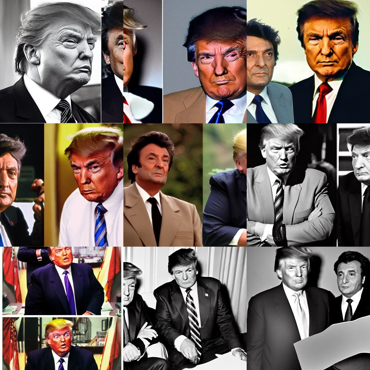 Prompt: two detectives. donald trump and columbo.