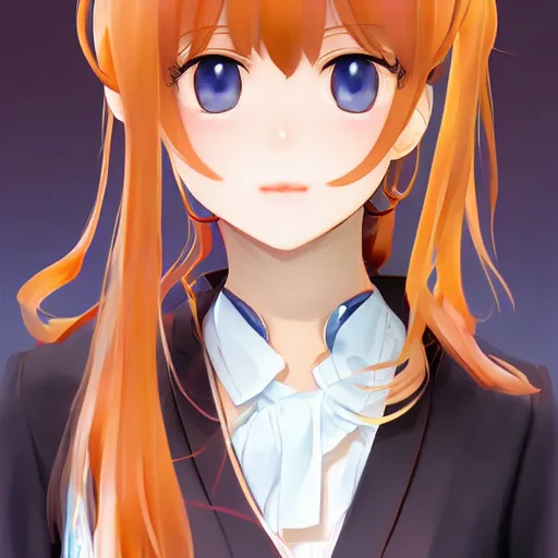 Image similar to headshot portrait of Monika from Doki Doki Literature Club, drawn by WLOP, by Avetetsuya Studios, anime manga panel, trending on artstation