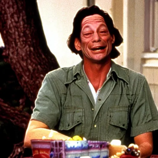 Prompt: jim varney as forrest gump