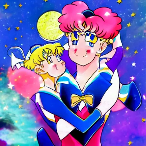 Prompt: sailor moon gay