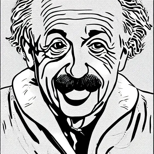 Image similar to portrait of albert einstein by laurie greasley, cg society