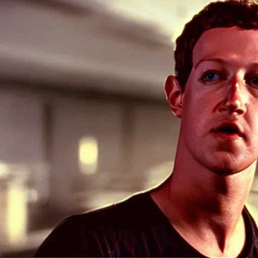 Image similar to Mark Zuckerberg as the T-1000 in The Terminator 2 (1991)