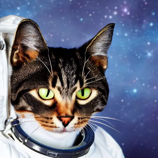 Image similar to photo of cat in space suit