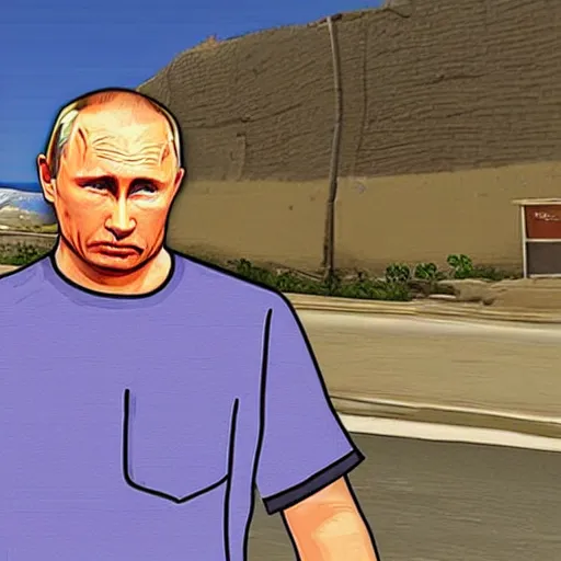 Image similar to Putin in gta San Andreas