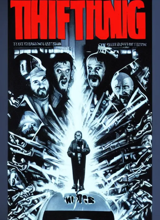 Image similar to film the thing alternative poster