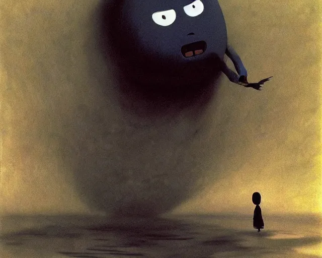 Image similar to no face from spirited away. angry art by john singer sargent. a still from spirited away by studio ghibli. surrealism, yves tanguy. beksinski art style