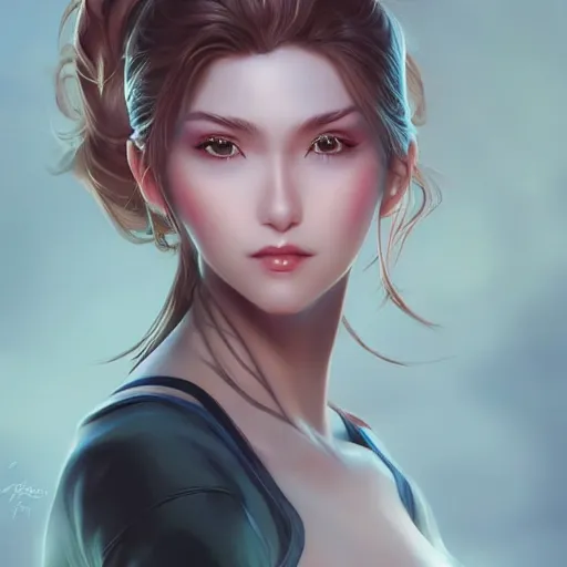 Image similar to a beautiful girl， by Artgerm Lau，hyperdetailed, trending on artstation, trending on deviantart