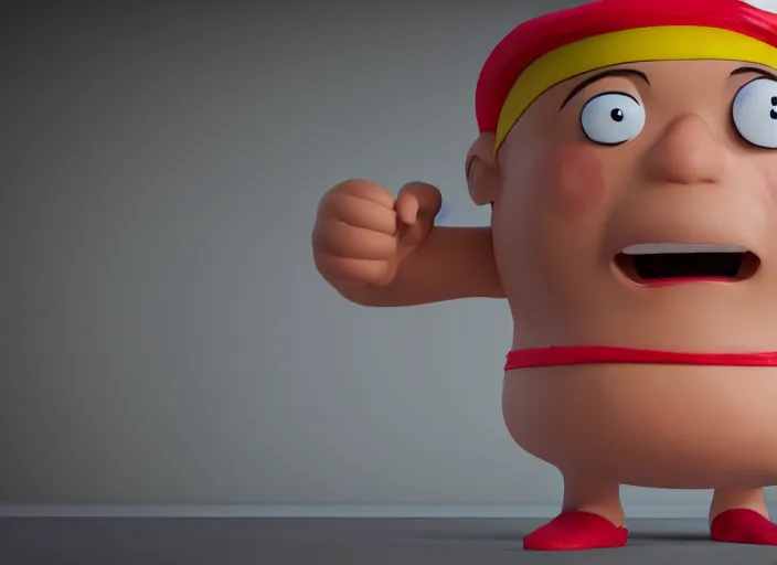 Image similar to captain underpants ( cartoon ) as a real person, 8 k, high definition, photo realistic, octane render