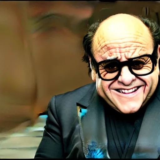 Prompt: danny devito from metal gear solid