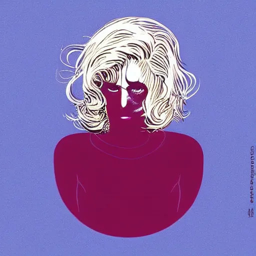 Prompt: “ lady gaga retro minimalist portrait, moebius starwatcher comic!!! minimalistic background, by jean giraud, 8 k ”