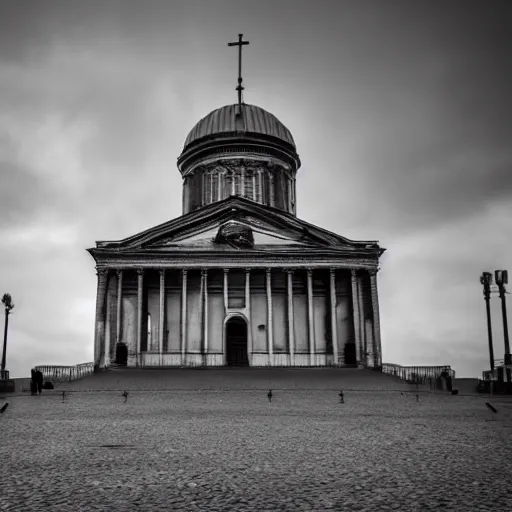 Image similar to helsinki cathedral is silent hill