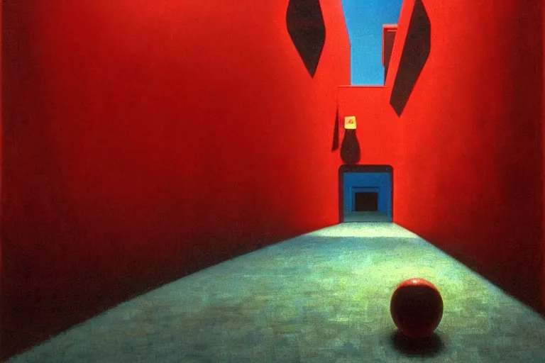 Prompt: a super mario 6 4 level in the style of beksinski, parts by edward hopper, parts by rodcenko, parts by yue minjun, intricate and epic composition, red by caravaggio, insanely quality, highly detailed, masterpiece, red light, artstation, 4 k