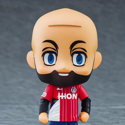 Image similar to arturo vidal as an anime nendoroid of, detailed product photo