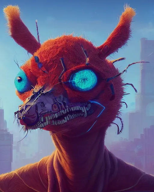 Image similar to highly detailed surreal vfx portrait of a nowpunk spider kangaroo hybrid, stephen bliss, unreal engine, greg rutkowski, loish, rhads, beeple, makoto shinkai and lois van baarle, ilya kuvshinov, rossdraws, tom bagshaw, alphonse mucha, global illumination, detailed and intricate environment