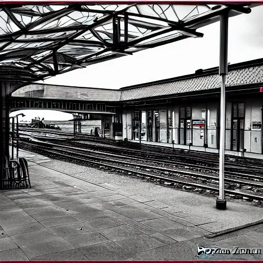 Prompt: train station by Goetz Valien